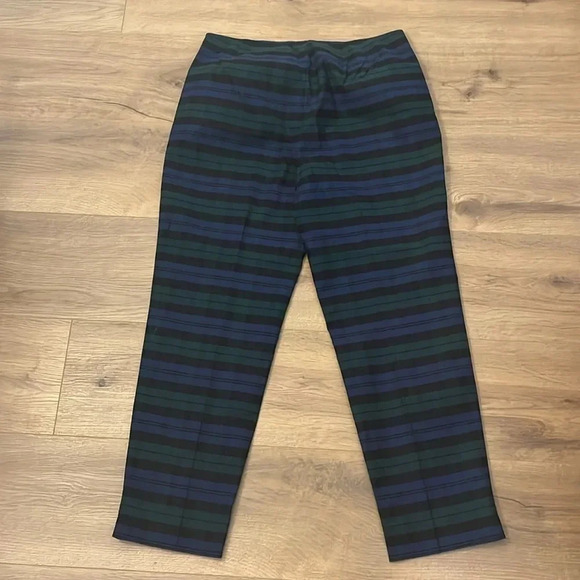 Talbots | Cotton Tartan plaid crop/ankle pants side zip women’s size 10P petite - Picture 4 of 7